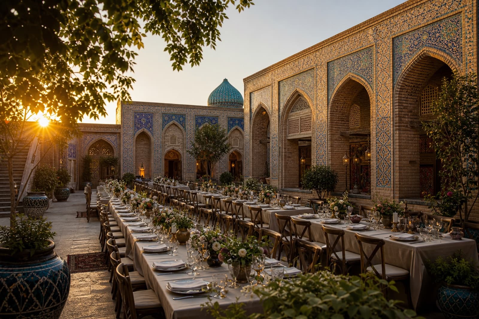 A comparable hotel setting — not a photograph of LOTTE City Hotel Tashkent Palace